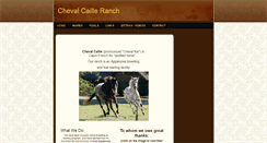 Desktop Screenshot of chevalcailleranch.com