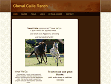 Tablet Screenshot of chevalcailleranch.com